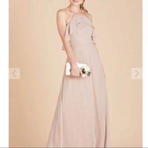 Birdy Grey Taupe Jules Bridesmaid Formal Prom Dress Size Large New